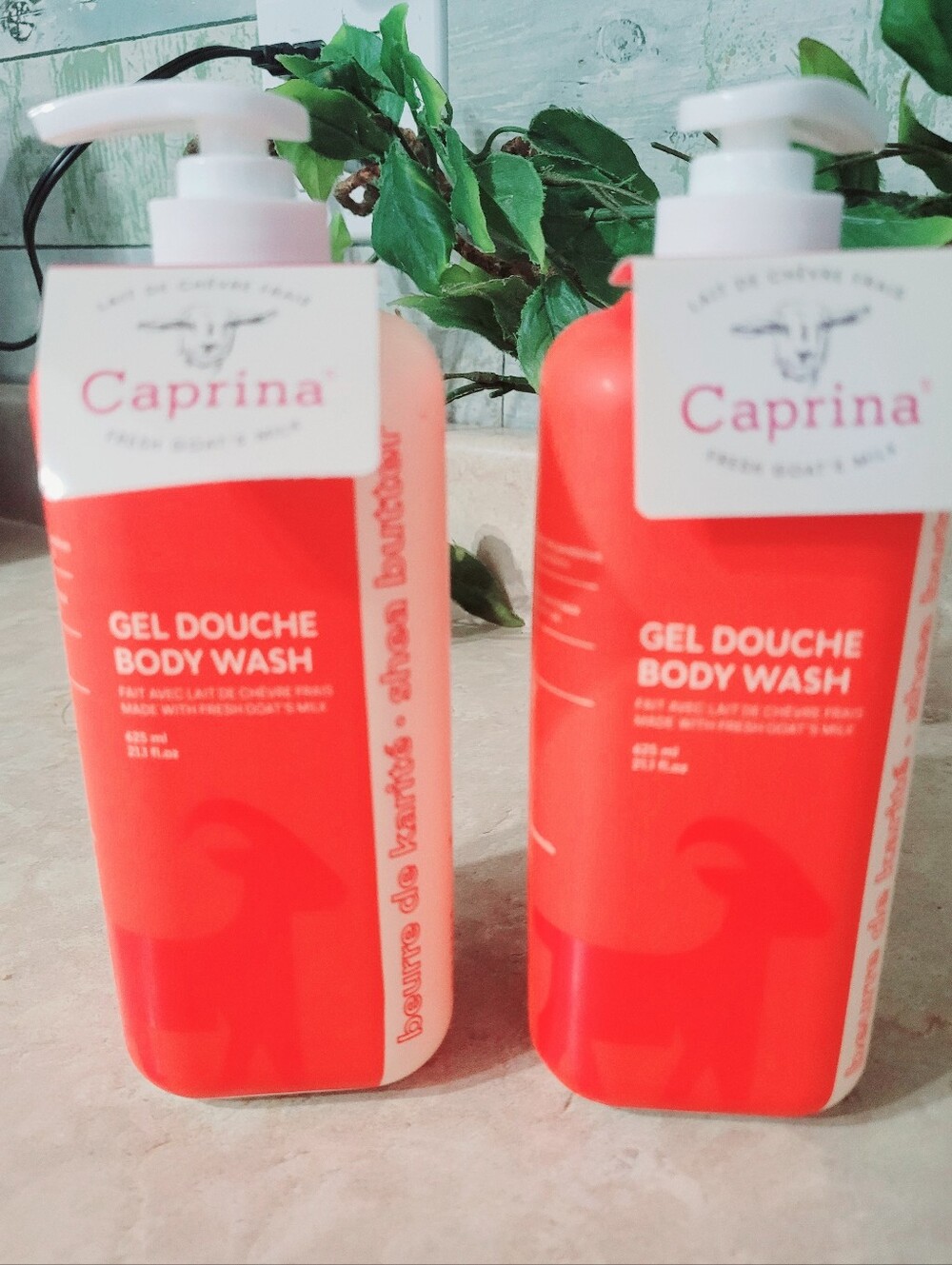 Caprina Fresh Goat’s Milk Shea Butter Body Wash 2-Pack (625ml each) NWT